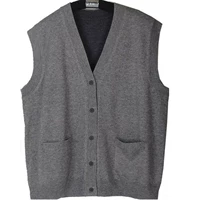 2017 mùa xuân và mùa thu mùa đông quần áo trung niên len vest cardigan nam cha nạp vest len ​​đan vest vest nam kích thước lớn áo vest len nam