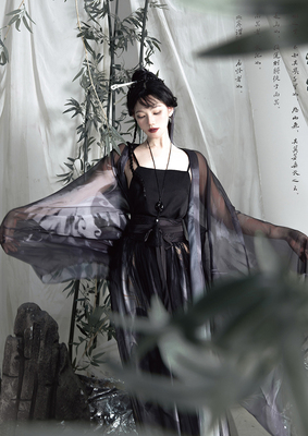 taobao agent [Dream and Treasure Spot] National Lolita AMNESIA Amnesia Xiaoyao Youyao Long Skirt SK+Wide Sleeve