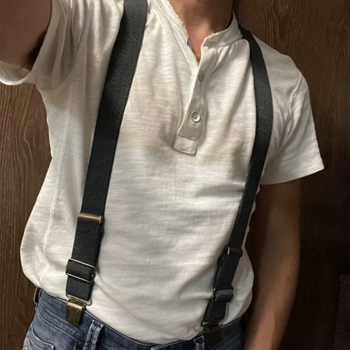 Мужские ретро эластичные подтяжки, застежка в английском стиле, эффект подтяжки