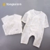 Áo choàng cotton mới cho bé sơ sinh cotton gạc sơ sinh jumpsuit bé mùa hè mỏng phần quần áo leo núi - Áo liền quần đồ ngủ trẻ em Áo liền quần