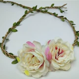 Шапка, декоративные цветы, красный декор ручной работы, DIY
