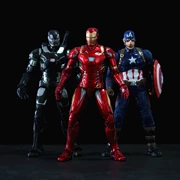 Đồ chơi chiến đấu chính hãng của Marvel Liên minh Avengers Liên minh xung quanh Hoa Kỳ Captain hợp kim nhựa di chuyển - Khác