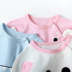 Baby jumpsuit cotton mùa xuân hè và mùa thu nữ chăm sóc bụng dài tay áo tam giác quần áo nam túi rắm sơ sinh romper - Áo liền quần sleepsuit trẻ em Áo liền quần