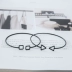 Hàn quốc phiên bản của gió đơn giản tam giác rỗng hình dạng hình học mở vòng tay vòng tay vòng tay nữ tính khí đơn giản đồ trang sức cá nhân vòng tay trầm hương Vòng đeo tay Cuff