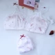 Không có vòng thép tam giác cốc ngủ thoải mái áo ngực bằng vải cotton satin lót ngực lớn đồ lót nhỏ đặt mùa xuân và mùa hè mỏng - Bộ đồ lót