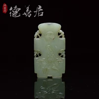 В династии Цин Древний нефритовый цветок открыл богатую нефритовую бренду ручной работы и резное резное и тянцзян
