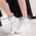 2018 mùa xuân và mùa thu hoang dã cao-top giày vải giày của phụ nữ phẳng giày thể thao sinh viên Hàn Quốc giày giày trắng
