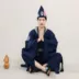Trang phục cổ xưa Hanfu trang phục biểu diễn nam Jigong trang phục nam đầy đủ bộ người ăn xin người ăn xin ăn xin vải vụn đèn hồng ngoại cốc Quần áo ăn mày