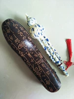 Синий и белый фарфоровый капля B мелодия+кожаная коробка+подарок