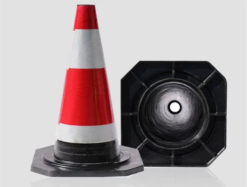 Rubber Road Cone Anti -Slight Road Cone Office Police Police Pillar Road Барьер мороженое дорогой Барьер Ширина дорога 70 см.