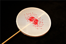 Античная аксессуары 古风汉服长柄团扇子新娘成刺绣扇面宫扇摄影道具包邮