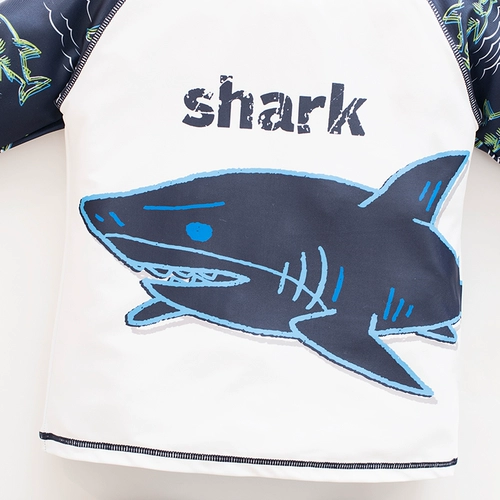 Детские штаны для школьников для плавания, быстросохнущий купальник для мальчиков, короткий рукав, подходит для подростков