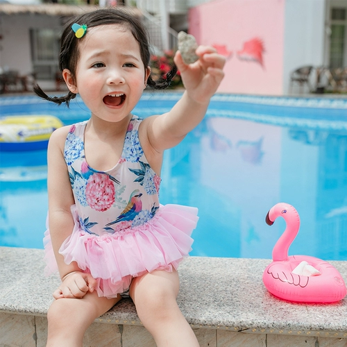 Детский милый быстросохнущий купальник для принцессы для раннего возраста, 3 лет