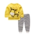 Mùa xuân mùa thu quần áo chàng trai và cô gái mặc bé bé đồ ngủ đồ lót bộ bông 4 tháng 1-3 tuổi 3-5 tuổi