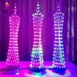Электронный комплект DIY Электронный тренировочный сварочный сварка легкий куб Guangzhou Tower Music Spectrum Светодиодный свет