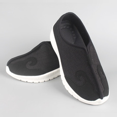 Даосская обувь 道教用品道士鞋子棉麻面料云鞋轻质底防滑耐磨软底练功鞋云勾道鞋