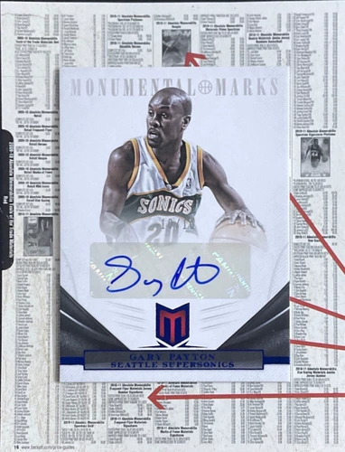 [IR] Звездная карта NBA Panini Ud Gary Payton Gary Payton Jersey