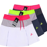 Haoyun cờ chơi quần cầu lông Li Na tennis váy thể thao quần màu sắc xếp li mùa xuân và mùa hè nhanh chóng mẫu nữ - Trang phục thể thao