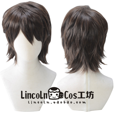 taobao agent LINCOLN Wooden brown slightly warp, short hair, fake hair, juvenile, Jjia/Lan Sakurai Xiang cos fake discovery