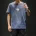 Quần áo mùa hè 2019 in áo thun nam tay ngắn cộng với áo thun rộng size rộng phiên bản Hàn Quốc của xu hướng quần áo nam béo - Áo phông ngắn