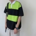 Anh trai mập Áo sơ mi mùa hè ve áo cỡ lớn áo phông giản dị xu hướng mới áo sơ mi rộng phiên bản Hàn Quốc của quần áo nam đẹp trai - Polo Polo