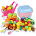 Giáo dục cho trẻ em chơi nhà bếp đồ chơi có thể được nhìn thấy trái cây và rau quả cắt và cắt lưu trữ số lượng lớn giỏ pan Đồ chơi gia đình