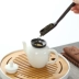 Màu xanh và trắng sứ Kung Fu trà đặt gốm bộ trà đạo sáu quý ông phụ kiện thiết lập gỗ mun sáu quý ông bộ tách trà đẹp Trà sứ
