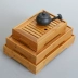Khay trà gốm Nhật Bản hộ gia đình khay tre Kung Fu trà đặt vòng đơn giản rắn gỗ bong bóng khô bàn trà nhỏ