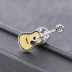 Guitar trâm dễ thương phim hoạt hình Nhật Bản tròn hợp kim guitar thời trang huy hiệu túi Messenger trang trí cá tính pin nhỏ - Trâm cài