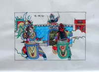 Wuqiang Новый год живопись сердца Три королевства драма размер 33x43 см коллекции народного искусства сокровища