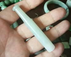 Мундштук 古玩古董玉雕玉器收藏 包邮清代老和田玉烟嘴全品保老真5
