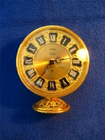 Швейцарский All -Bronze Gold 8 -дневные будильники, западные антикварные часы
