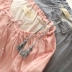 Bộ đồ ngủ retro Nhật Bản phụ nữ mùa hè váy ngủ cotton mỏng tay áo rộng kích thước lớn tay áo ngắn phần dài váy nhà - Đêm đầm