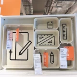 Домашнее IKEA NUIG HEASS BOX Кредитный диск хранения и отделка
