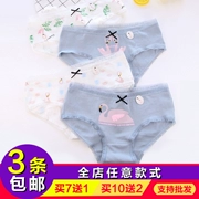 Đồ lót cotton nữ 100% cotton waist eo thấp cotton vải cô gái cỡ lớn tam giác quần short đầu