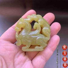 Украшения на руку 老玉古玩神兽玉佩腰佩小手把件小摆件清仓包邮012