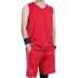 Bông không tay thể thao phù hợp với nam chạy thể dục vest shorts casual loose mùa hè quần áo thể thao mỏng Thể thao sau