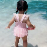 Летняя летняя одежда, детский купальник для девочек, наряд маленькой принцессы для плавания