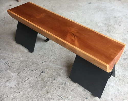 Новый персонализированный северный черный бревенчатый сад в саду Besnates Скамья