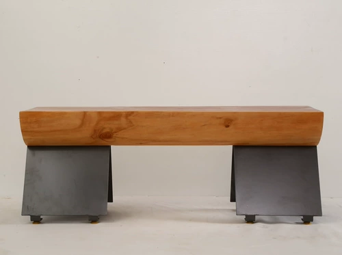 Новый персонализированный северный черный бревенчатый сад в саду Besnates Скамья