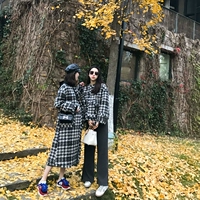Yang Xiao Yao nước hoa nhỏ thanh lịch ngàn con chim Ma Haimao alpaca áo khoác len nữ dài 2018 mới - Accentuated eo áo áo khoác dáng dài nữ