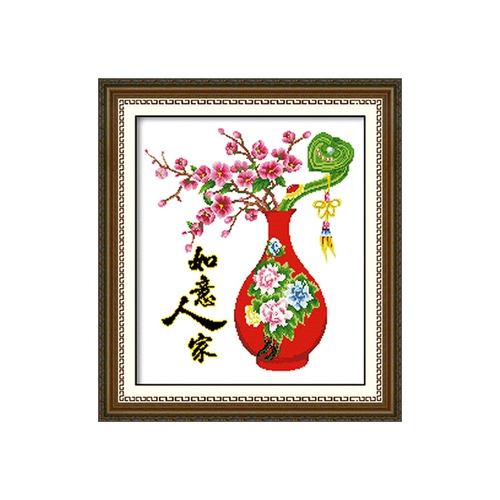 Ruyi People Cross Stitch 2023 Новая вышитая гостиная простая современная маленькая маленькая кусочка просто вышитые изделия ручной работы