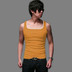 Mùa hè người đàn ông mới chặt đáy đáy cotton vest cơ thể mồ hôi thấm vuông cổ áo vest thoáng khí thể hình Hàn Quốc phiên bản của vest Lót