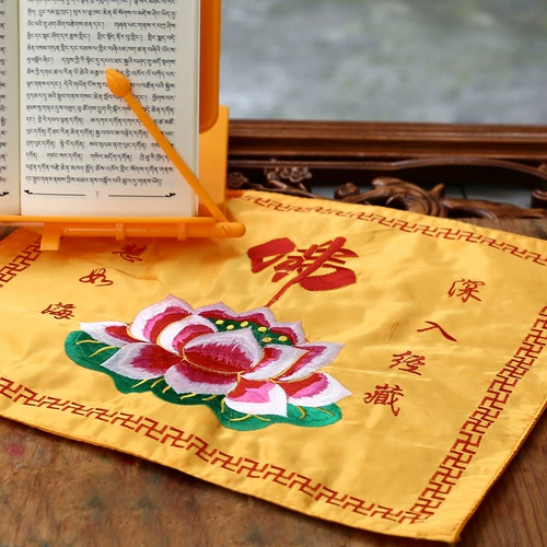 Толстое покрытие сквозь мешок для вышивки ткани и книжные полки, одежда для одежды тибетские поставки, вышитые продукты, с помощью Five Lotus High -Free Free Dropping