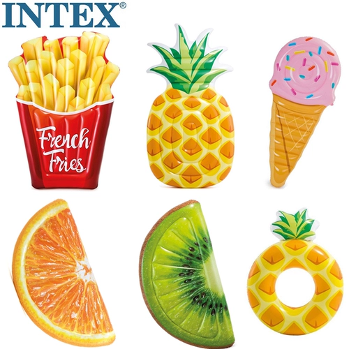 Intex, надувной пляжный плавательный круг, кушон для детей и взрослых