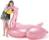 Плавательный круг для взрослых, водная надувная игрушка, популярно в интернете, единорог, розовое золото, фламинго