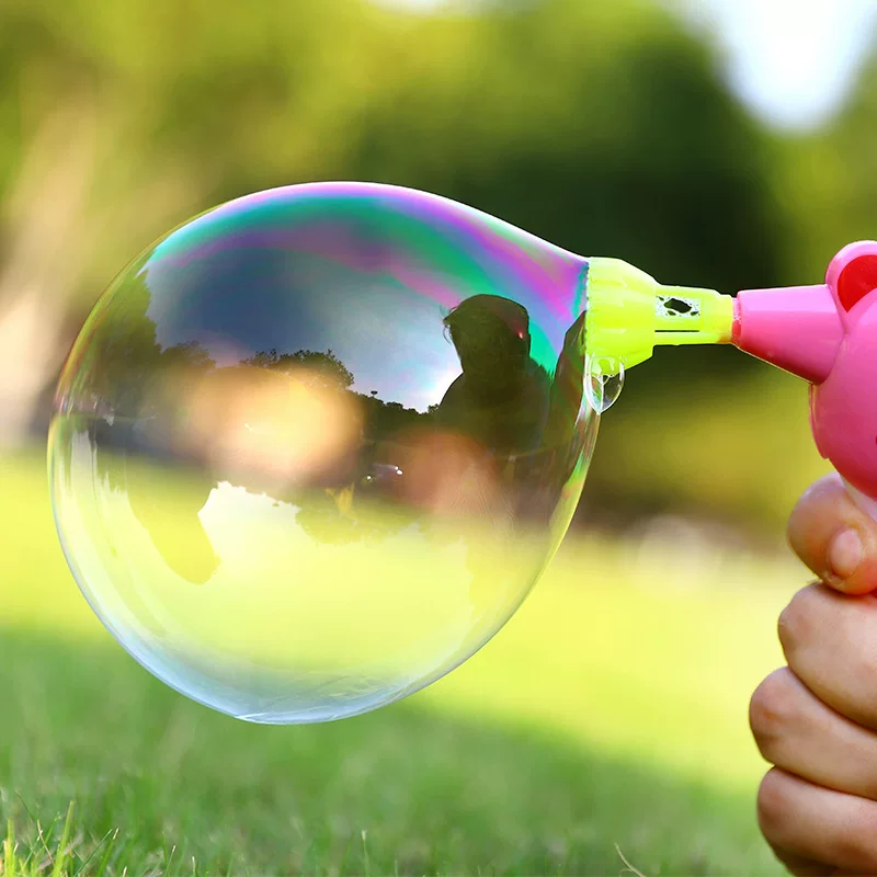 Inertia bubble gun, bubbles, toy, print