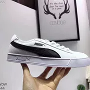 Puma SMASH VULC V2 giày nam và nữ màu đen và giày vải thông thường 365968-02