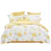 Vải thủy ngân nhà dệt bốn mảnh cotton chính hãng 100% chăn bông 1,5 m màu vàng tươi 1,8 giường đặc biệt - Bộ đồ giường bốn mảnh Bộ đồ giường bốn mảnh
