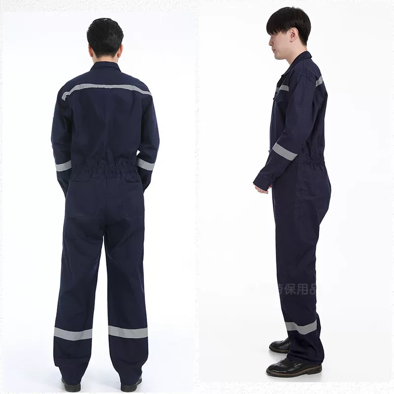 丰邦 Retroreflective blue cotton breathable overall for work